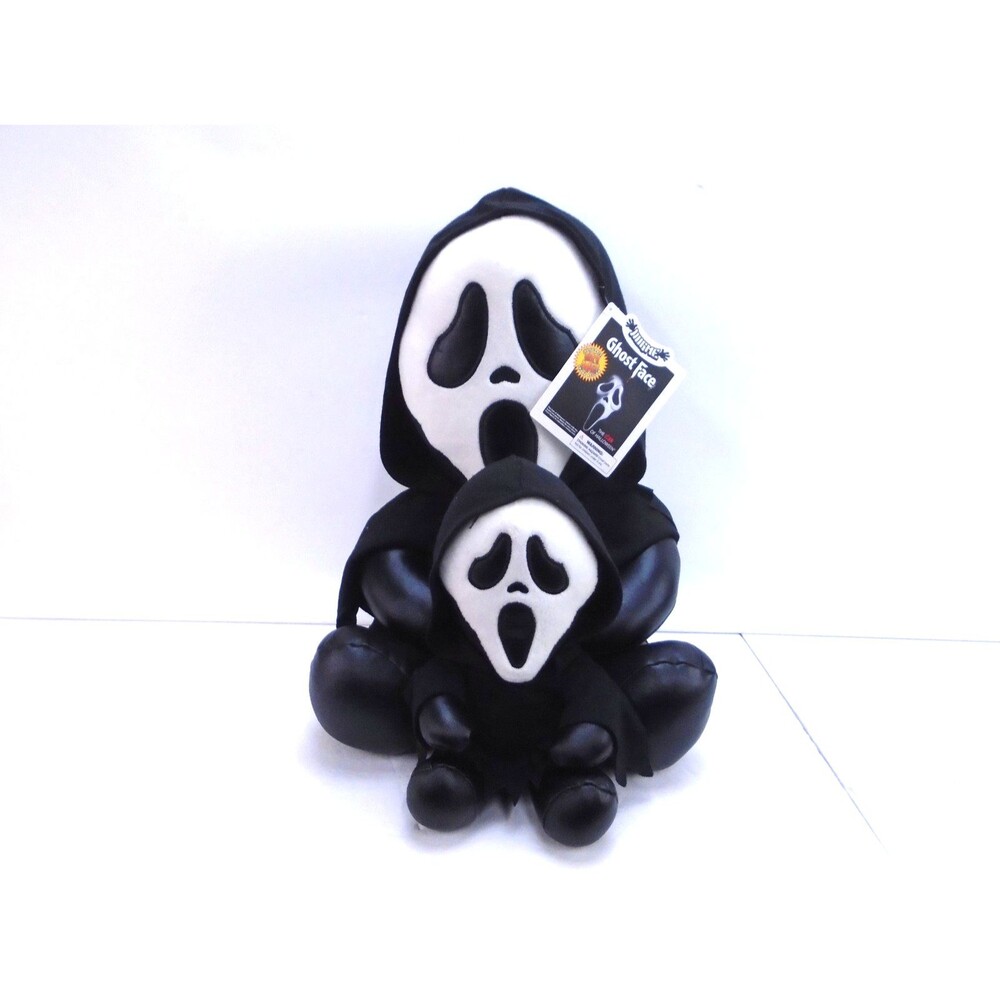 Kidrobot Ghost Face Plush Lot 16" HugMe Shake Action & 6" Phunny Scream Bundle